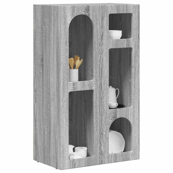 vidaXL Kreveta Siva Sonoma 59 x 35 x 100,5 cm Konstruirano drvo