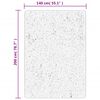 vidaXL Tepih IZA kratka vlakna skandinavski izgled sivi 140x200 cm