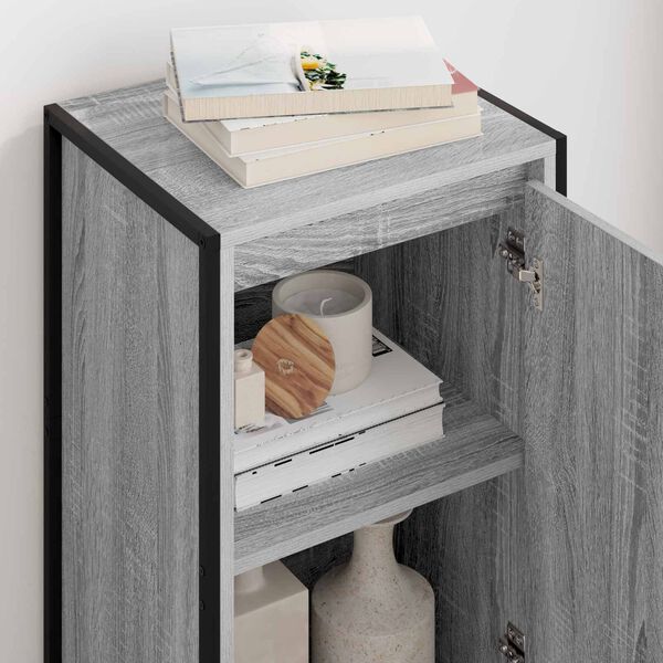 vidaXL Kreveta Siva Sonoma 43 x 36 x 75,5 cm Konstruirano drvo