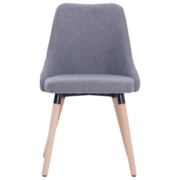 vidaXL Blagovaonske stolice od tkanine 4 kom svjetlosive