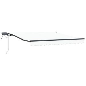 vidaXL Povlačivi tende Bijela 350 x 250 cm Tkanina i Aluminij