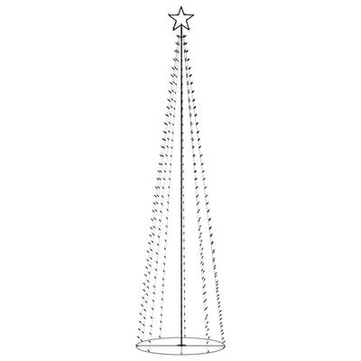 vidaXL Stožasto božićno drvce 400 toplih bijelih LED žarulja 100x360cm