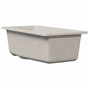 vidaXL Kuhinjski umivaonik Bež 21 x 44 x 14 cm Granit