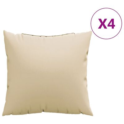 vidaXL Ukrasni jastuci 4 kom bež 60 x 60 cm od tkanine