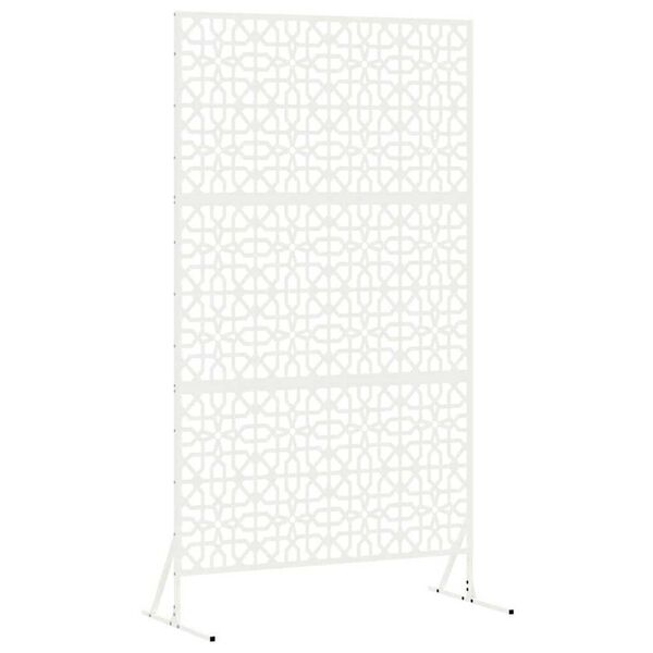 vidaXL Zaslon za privatnost Bijelo Čelik
