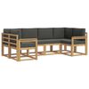 vidaXL Set vanjskih sofa 6 kom. Bijela i antracit