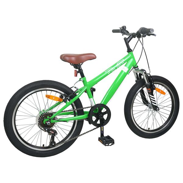 vidaXL Kids Mountain Bike 20 Inča 6-Speed za 5-8 godina Zelena