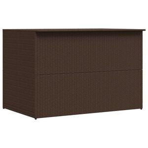 vidaXL Vrtna kutija za pohranu smeđa 150 x 100 x 100 cm od poliratana