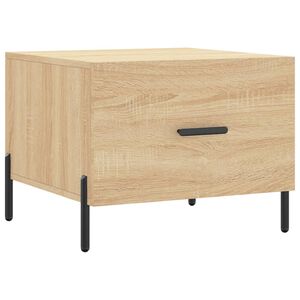 vidaXL Stolić za kavu boja hrasta 50 x 50 x 40 cm konstruirano drvo