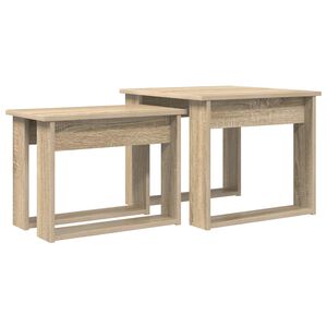 vidaXL Set stolića za kavu 2 kom. Sonoma hrast 50 x 52 x 42 cm
