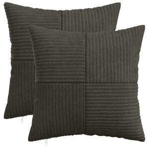 vidaXL Presvlaka za jastuk 2 pcs ALMELO Antracit 30 x 30 cm Kord