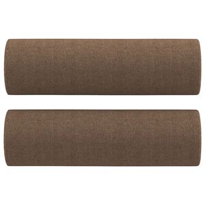 vidaXL Ukrasni jastuci 2 kom smeđi &Oslash; 15 x 50 cm od tkanine