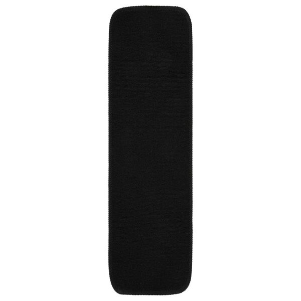 vidaXL Protuklizni otirači za stepenice 15 kom 75x20cm crni pravokutni