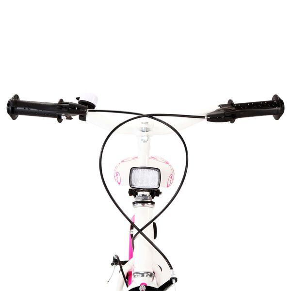 vidaXL Dječji bicikl 20 inča ružičasto-bijeli