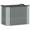 vidaXL Povi&scaron;ena vrtna gredica Siva 50 x 30 x 36 cm WPC i aluminij