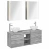 vidaXL Set ormarića za kupaonicu 5 pcs Siva Sonoma Konstruirano drvo