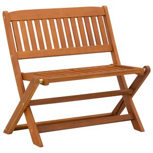 vidaXL Klupa za djecu Smeđa 61 x 38 x 57 cm Čvrsto drvo eukaliptusa