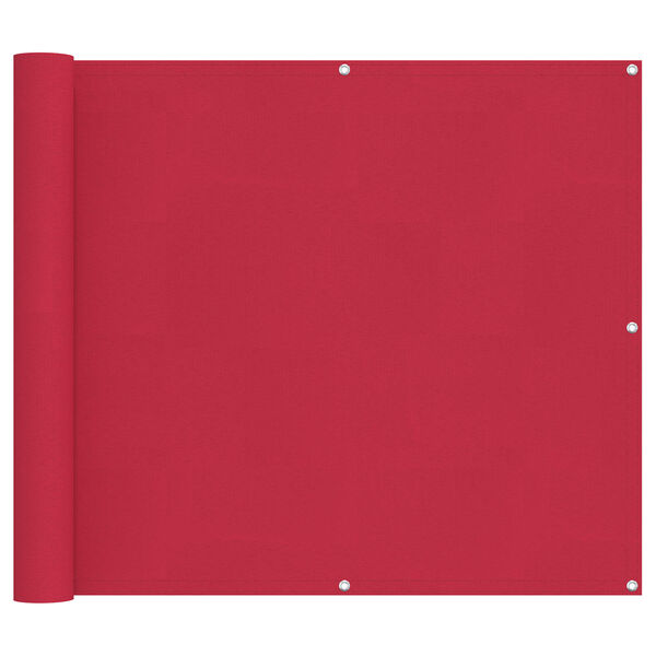 vidaXL Balcony ekran Tamno crvena 100 x 300 cm Oxford tkanina