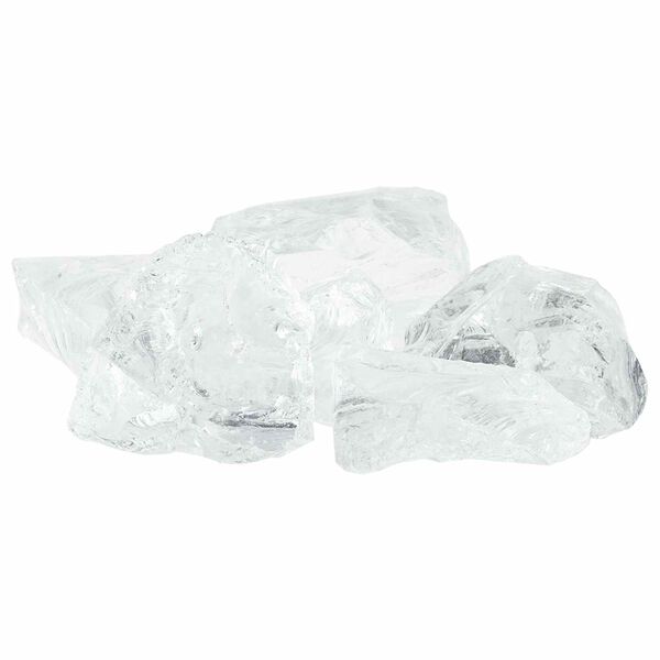 vidaXL Vrtne kamenčiće Bijelo 12 cm Stakl