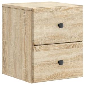 vidaXL Noćni ormarić za montažu na zid Hrast sonoma 34,5 x 33 x 40 cm