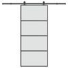 vidaXL Klizna vrata s priborom 90 x 205 cm od ESG stakla i aluminija