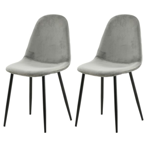 Venture Home blagovaonske stolice 2 kom Polar bar&scaron;unaste sivo-crne
