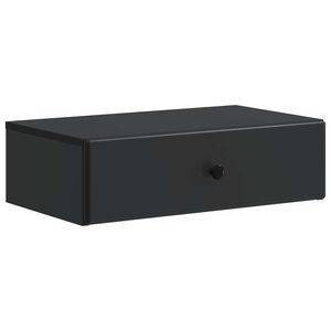 vidaXL Stolna montirana na zid Crna 59 x 34,5 x 17 cm