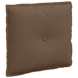 vidaXL Jastuk za leđa Smeđa 50 x 19 x 45 cm tkanina