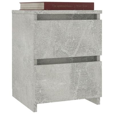 vidaXL Noćni ormarić siva boja betona 30 x 30 x 40 cm od iverice