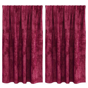 vidaXL Bar&scaron;unaste zavjese 2 pcs boja crnog vina 140 x 140 cm Bar&scaron;un