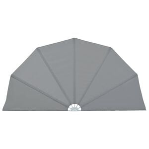 vidaXL Sklopiva bočna tenda siva 160 cm