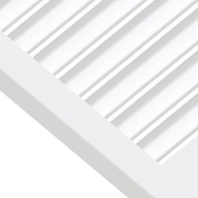 vidaXL Vrata za ormarić rešetkasti dizajn bijela 61,5x59,4 cm borovina
