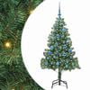 vidaXL Božićno drvce Zelena 150 cm PVC