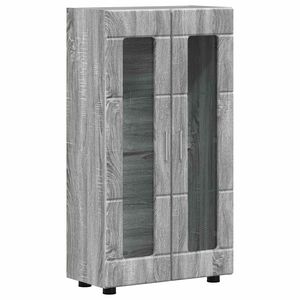 vidaXL Kreveta FLORIN 55,5 x 29 x 100 cm Siva Sonoma Konstruirano drvo