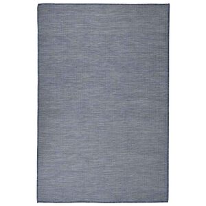 vidaXL Vanjski tepih ravnog tkanja 120 x 170 cm plavi