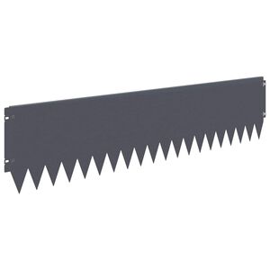 vidaXL Ograda oko Travnjaka 10 pcs 103 x 25 cm Čelik Antracit