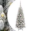 vidaXL Umjetno božićno drvce Bijela 120 cm PVC, plastika, čelik i PE