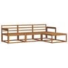 vidaXL Set vanjskih sofa 4 kom. Prirodna Čvrsto drvo akacije