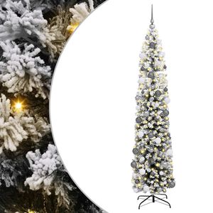 vidaXL Umjetno božićno drvce Zelena 180 cm PVC i čelik i plastika