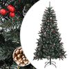 vidaXL Umjetno božićno drvce sa stalkom zeleno 180 cm PVC