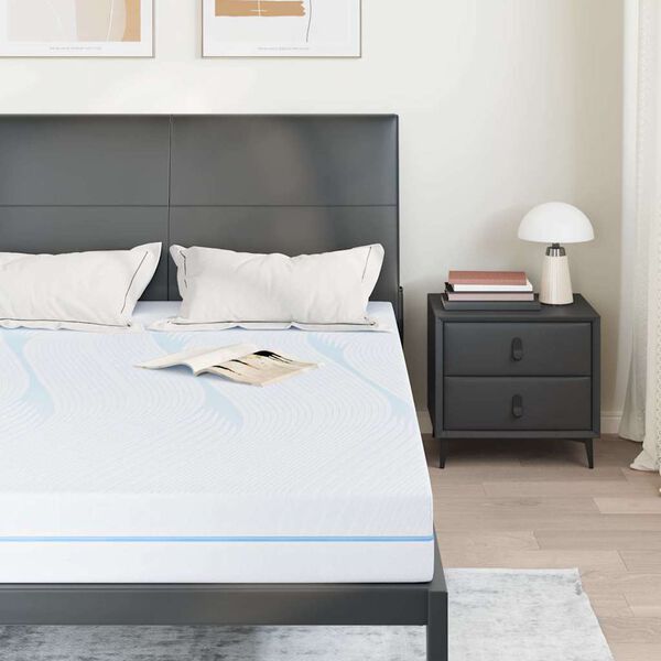 vidaXL Madrac Bijelo 160 x 200 cm Žakar tkanina