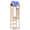 vidaXL Igraći Toranj Smeđa 52.5 x 46.5 x 208 cm Čvrsto borovo drvo