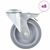 vidaXL Okretni kotačići s otvorom za vijke 8 kom 100 mm