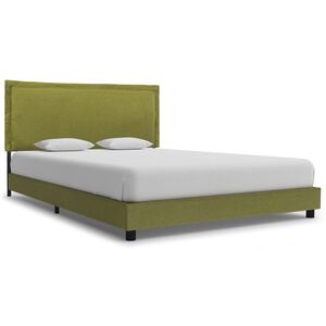 vidaXL Okvir za krevet od tkanine zeleni 140 x 200 cm