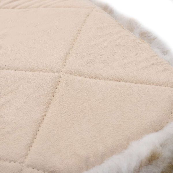 vidaXL Jastučići za stolice 2 kom smeđi prošarani 40x40 cm ovčja koža