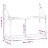 vidaXL Polica na zidu Staro drvo 60 x 21 x 51 cm Konstruirano drvo