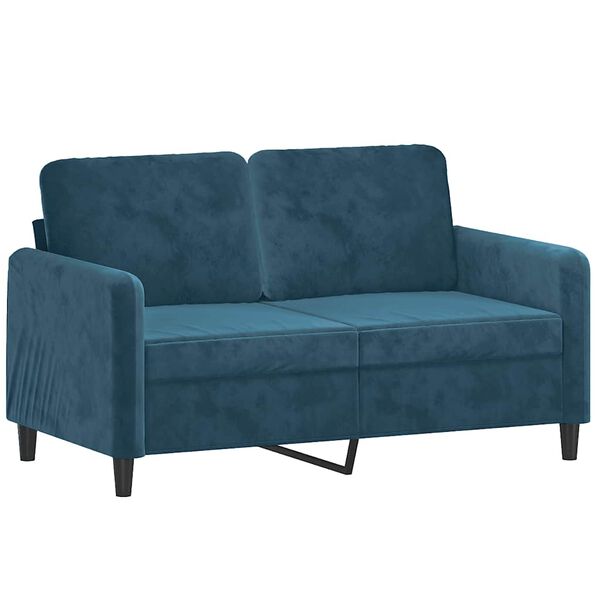 vidaXL 3-dijelni set sofa plavi bar&scaron;unasti