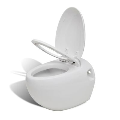 Novi zidni WC Bijeli jedinstven dizajn jaje
