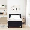 vidaXL Krevet s opruga kutije s madracem Crna 200 x 100 cm Poliester