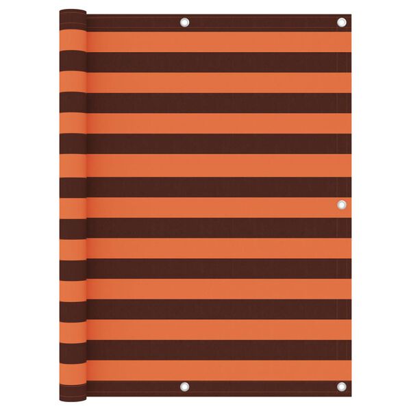 vidaXL Balkonski zastor narančasto-smeđi 120x600 cm od tkanine Oxford